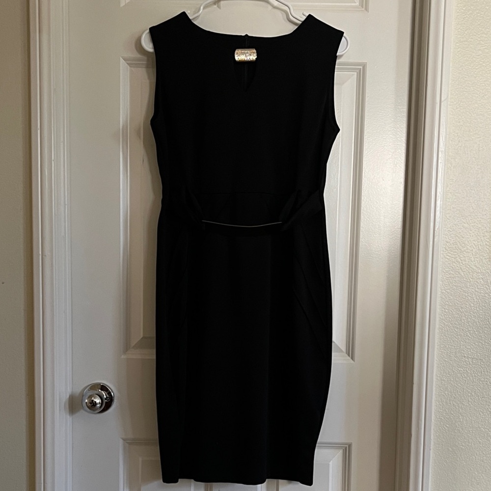 Elegant Black Sleeveless Mini Dress